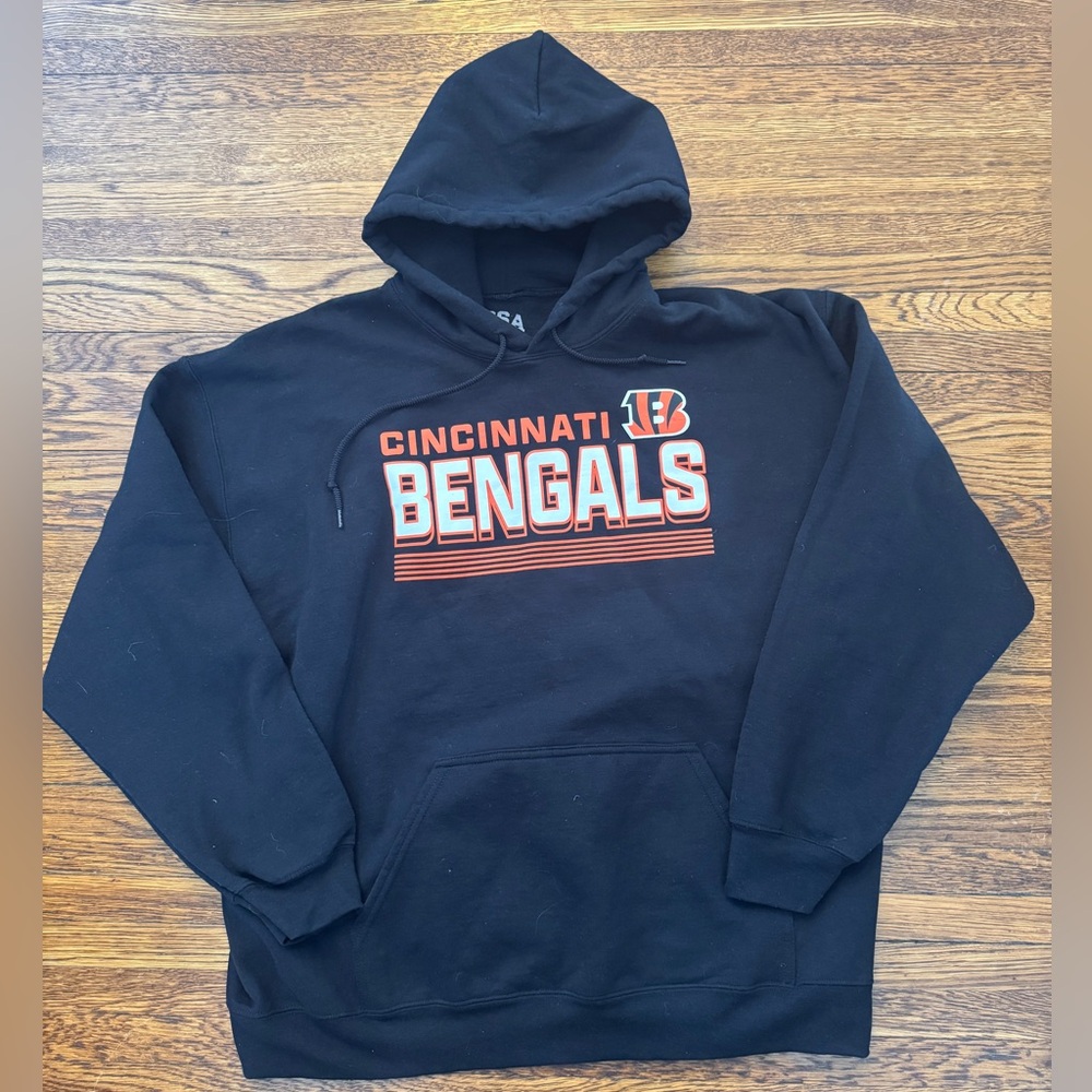 #542 CINCINNATI BENGALS Black Hoodie